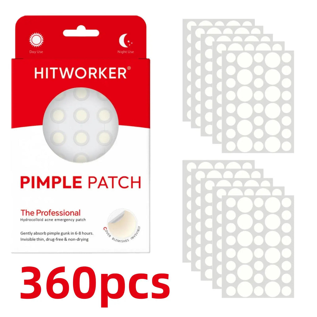 144/360PCS Day & Night Acne Patches for Face, Covers Zits & Blemishes, Safe & Gentle, Lightweight & Comfortable